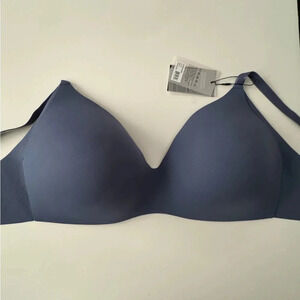 NWT KNIX WingWoman Molded Contour Bra Indigo blue Size 8+ 40-42 F/G